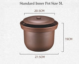 NNEDSZ Kylin Electric Purple Clay Pot Slow Cooker 5L - K2021