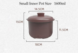 NNEDSZ Kylin Electric Purple Clay Pot Slow Cooker 5L - K2021