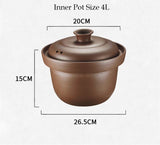 NNEDSZ Kylin Electric Purple Clay Pot Slow Cooker 4L - K2022
