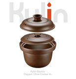 NNEDSZ Kylin Electric Purple Clay Pot Slow Cooker 4L - K2022