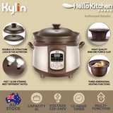 NNEDSZ Kylin Electric Purple Clay Pot Slow Cooker 4L - K2022