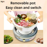 NNEDSZ Kylin Electric 1500W Hotpot with Stainless Steel Inner Pot 4L AU-K2011