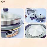 NNEDSZ Kylin Electric 1500W Hotpot with Stainless Steel Inner Pot 4L AU-K2011