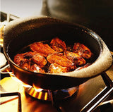 NNEDSZ Sori Yanagi Japanese Iron Soup Pot Casserole 22cm with Lid and Fork