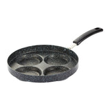 NNEDSZ Justcook 24cm 4 Mold Non-Stick Egg Cooker Frying Pan - Black