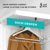 NNEDSZ Antbox Cubes Storage Folding Cabinet Wardrobe With 9 Grids&6 Doors &1 Hanger