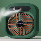 NNEDSZ JY Ice Fog Air Conditioning Mist Humidfier Mini Fan Humidifying - White
