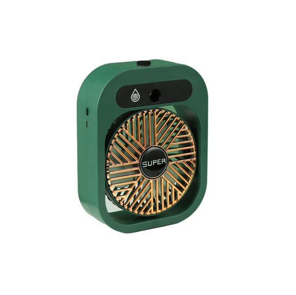 NNEDSZ JY Ice Fog USB Air Conditioning Mist Humidfier Mini Fan - Green