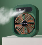 NNEDSZ JY Ice Fog USB Air Conditioning Mist Humidfier Mini Fan - Green