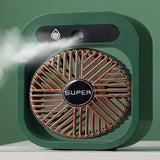 NNEDSZ JY Ice Fog USB Air Conditioning Mist Humidfier Mini Fan - Green
