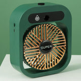 NNEDSZ JY Ice Fog USB Air Conditioning Mist Humidfier Mini Fan - Green