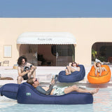 NNEDSZ Giga Lounger Lazy Camping Air Bag Sofa Bed for Beach Sleeping Navy blue