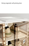NNEDSZ Kylin Cubes Storage Folding Shoe Box With 2 Column & 16 Grids & 8 Clear Door