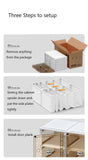 NNEDSZ Kylin Cubes Storage Folding Shoe Box With 2 Column & 20 Grids & 10 Clear Door