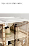 NNEDSZ Kylin Cubes Storage Folding Shoe Box With 2 Column & 12 Grids & 6 Clear Door