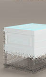 NNEDSZ Kylin Cubes Storage Folding Shoe Box With 2 Column & 12 Grids & 6 Brown Door