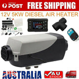 NNEDSZ Diesel Air Heater 12V 5KW LCD Display Tank Remote Control Thermostat Caravan Motorhome 10L