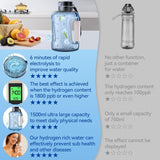 NNEDSZ 1.5L Hydrogen Water Bottle Hydrogen Rich Portable Rich Hydrogen Water Generator