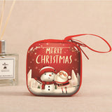 NNEDSZ 6 Pcs Set Small Gift Cute Cartoon Bags Packaging Box Christmas Coin Purse