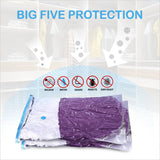 NNEDSZ 6 Pcs Set Vacuum Storage Bags Space Saver Seal Compressing Various Size with Air Pump