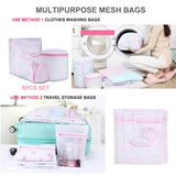 NNEDSZ Washing Bag Pack Set Of 6 Laundry Bags Mesh Lingerie Delicate clothes Wash Bags