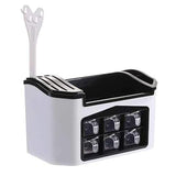 NNEDSZ Multifunction Kitchen Utensils Condiment Storage Rack Seasoning Storage Box