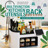 NNEDSZ Multifunction Kitchen Utensils Condiment Storage Rack Seasoning Storage Box