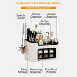 NNEDSZ Multifunction Kitchen Utensils Condiment Storage Rack Seasoning Storage Box