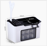 NNEDSZ Multifunction Kitchen Utensils Condiment Storage Rack Seasoning Storage Box