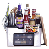 NNEDSZ Multifunction Kitchen Utensils Condiment Storage Rack Seasoning Storage Box