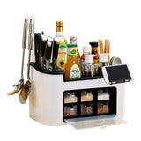NNEDSZ Multifunction Kitchen Utensils Condiment Storage Rack Seasoning Storage Box