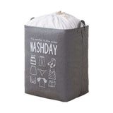 NNEDSZ Ex-Large Capacity Collapsible Laundry Basket Foldable Washing Bin Hamper Linen (Grey)
