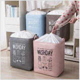 NNEDSZ Ex-Large Capacity Collapsible Laundry Basket Foldable Washing Bin Hamper Linen (Grey)