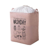 NNEDSZ Ex-Large Capacity Collapsible Laundry Basket Foldable Washing Bin Hamper Linen (Pink)