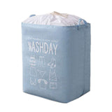 NNEDSZ Ex-Large Capacity Collapsible Laundry Basket Foldable Washing Bin Hamper Linen (Blue)