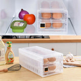 NNEDSZ 2 Tiers Double Layer 24 Grids Egg Storage Box TKitchen Refrigerator Containe