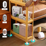 NNEDSZ Narrow Gap Storage Rack Basket Shelf Cart Holder for kitchen and laundry Room(3 Layers)