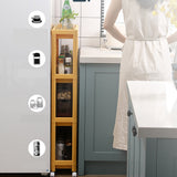 NNEDSZ Narrow Gap Storage Rack Basket Shelf Cart Holder for kitchen and laundry Room(4 Layers)