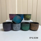 NNEDSZ Ceramic Clay Pottery Pots Set Succulent Flower Planter Series 03(Style 01# 8 Pots Set)