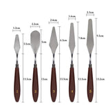 NNEDSZ Cake Cream Spatula 5 Pcs/Set Stainless Steel Frosting Spatula Baking Pastry Tools