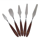 NNEDSZ Cake Cream Spatula 5 Pcs/Set Stainless Steel Frosting Spatula Baking Pastry Tools