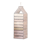 NNEDSZ 6-12 Large Grids Wardrobe Clothes Organizer Hanging Wardrobe Pants Storage Bag (9 Grids)
