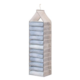 NNEDSZ 6-12 Large Grids Wardrobe Clothes Organizer Hanging Wardrobe Pants Storage Bag (12 Grids)