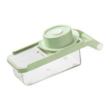 NNEDSZ Vegetable Stainless Steel Chopper Multifunctional Food Slicer with Container Crusher Food Processor Pro Onion Grater Carrot Cutter