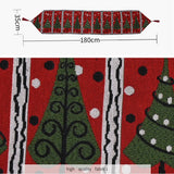 NNEDSZ Christmas Table Runner thickened knitted Dining Tablecloth Xmas Party Decor(Tree)