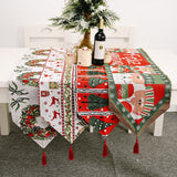 NNEDSZ Christmas Table Runner thickened knitted Dining Tablecloth Xmas Party Decor(Tree)