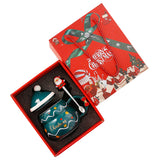 NNEDSZ Christmas Cup Gift Box Ceramic Mug Set Mug Gift Set Christmas Coffee Cup(Tree)