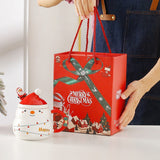NNEDSZ Christmas Cup Gift Box Ceramic Mug Set Mug Gift Set Christmas Coffee Cup(Bell)