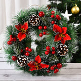 NNEDSZ Christmas Wreath Door Garland Decoration Front Door Hanging Flowers Tree Decor(H1-2)