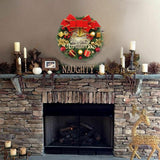 NNEDSZ Christmas Wreath Door Garland Decoration Front Door Hanging Flowers Tree Decor(H1-2)